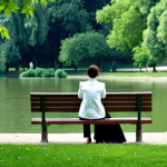 목적 중심 삶의 동기 부여 전략 - Introspective Moment in Nature**

A woman, fully clothed in modest attire suitable for a cool day, s...