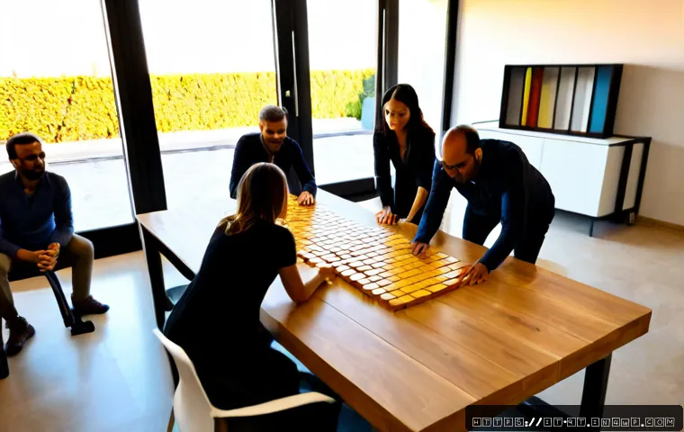 목적 중심적 삶을 위한 팀 빌딩 전략 - Photorealistic purpose-driven team building workshop in a bright modern Italian office, diverse adul...